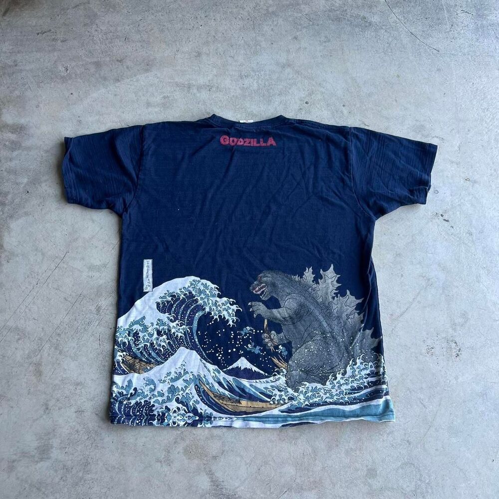 Godzilla AOP tee Mens size XXL navy